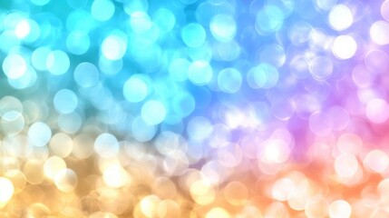 Obraz premium Abstract Pastel Rainbow Bokeh Lights Background