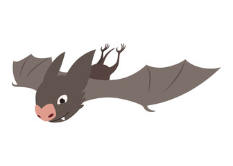 Bat. Concept cartoon bat. Vector clipart illustration isolated on white background