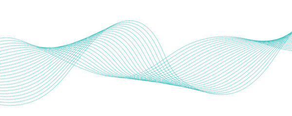 Abstract blue wave vector banner template