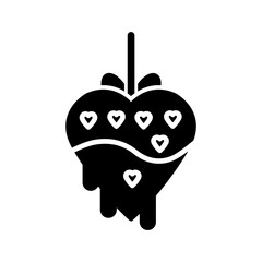 Chocolate fondue Vector Icon