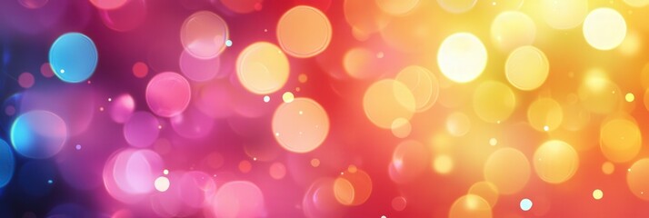 Obraz premium Abstract multicolored bokeh lights creating vibrant pattern