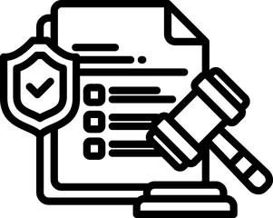 Regulation Icon in Outline Style. Simple Vector Design. Simple Vector Outline Icon