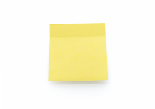 yellow sticky note paper