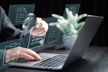 Quality Control and Auditing. Highlights the importance of inspections, validation, and accuracy in...