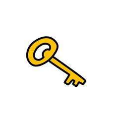 golden key vector