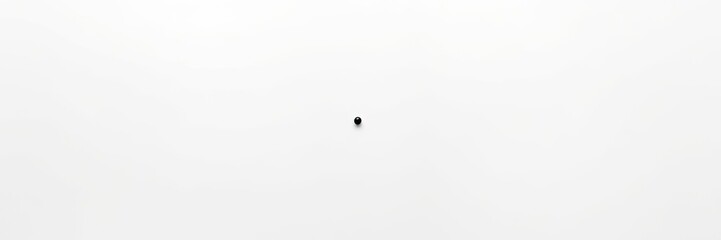 Obraz premium Minimalist Black Sphere on White Background Simple Clean Abstract Design