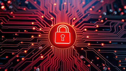 Digital Fortress, Cybersecurity in Focus, computer circuit board, Cyber Shield, Protecting the Future 