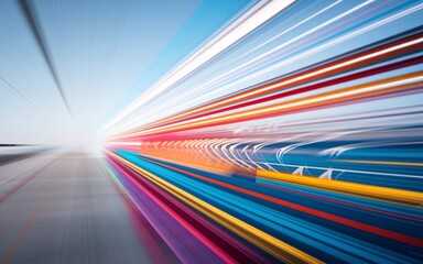 Colorful Speed Tunnel Pathway