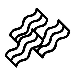 bacons Line Icon