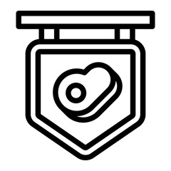 butcher Line Icon