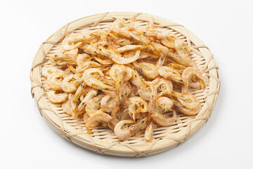 Dried shrimp. Mainly used in stir-fry dishes or to make soup.