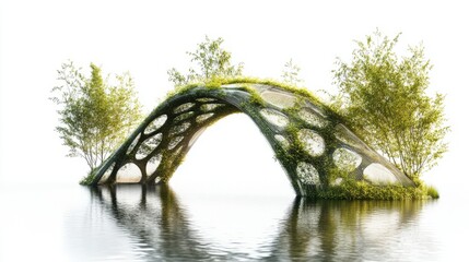 Fototapeta premium Generic Shimmering Eco-bridge Overview Vine Prismatic