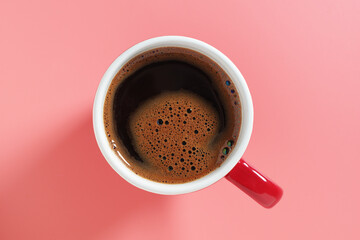 Coffee in red cup