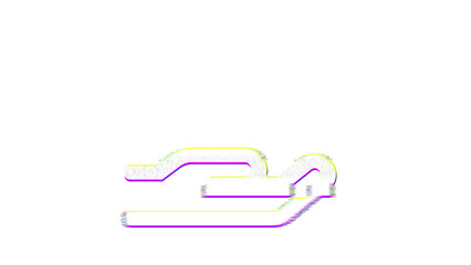 Icon hand holding is distorted. Glitch. Noise, chromatic aberration, geometric distortion