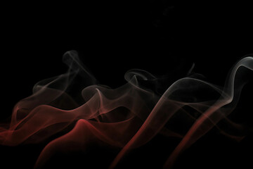 smoke on black background