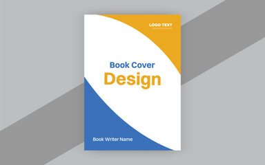 Creative and modern style book cover design template