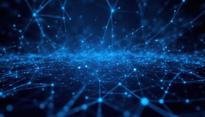 Fototapeta premium An intricate and dynamic composition of interconnected nodes and lines