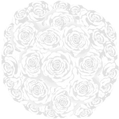 バラのラウンドブーケ