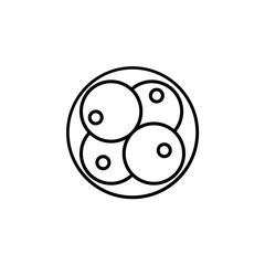 Embryo line icon