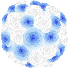 バラのラウンドブーケ