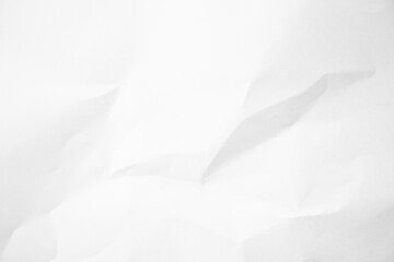 White Paper Texture background. Crumpled white paper abstract shape background with space paper for text