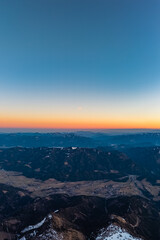 Sonnenuntergang Hochschwab Gebiet