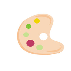 School paint palette
