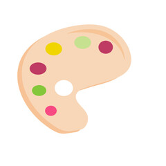 School paint palette
