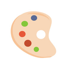 School paint palette
