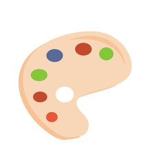 School paint palette
