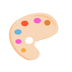 School paint palette
