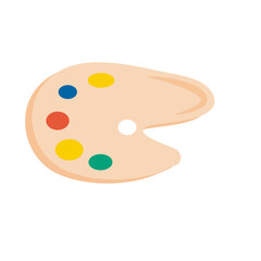 School paint palette
