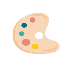 School paint palette
