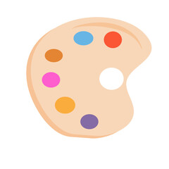 School paint palette
