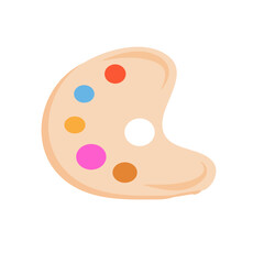 School paint palette
