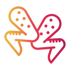 chicken Line Gradient Icon