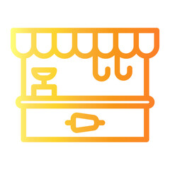 butcher Line Gradient Icon