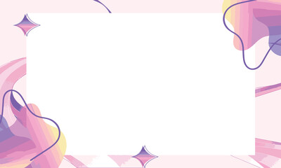 pink background with frame for text