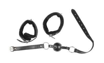 ball gag fetish isolated on white background