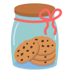Choco Chip Cookies Vector