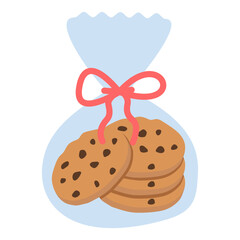 Choco Chip Cookies Vector