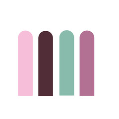 Obraz premium Collection Color palette 