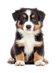Playful puppy portrait animal cute isolated on transparent background