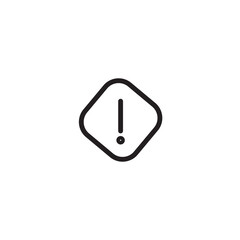 Exclamation mark. Hazardous to the ozone layer. CLP Hazard sign. Diamond shape