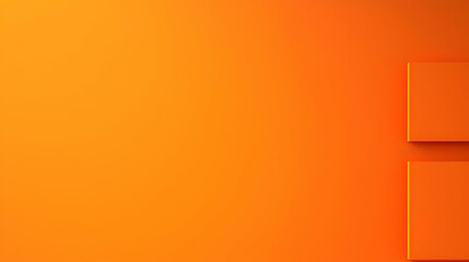 Bright Orange Background with Geometric Shapes and Soft Gradients