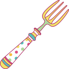 vector illustration of a spoon