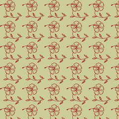 seamless pattern with flowers