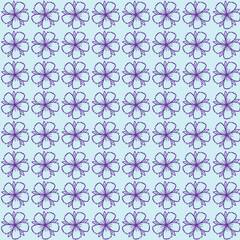 seamless pattern with flowers
