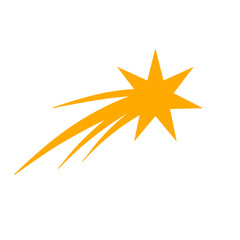 Fototapeta premium Falling Star icons space element 