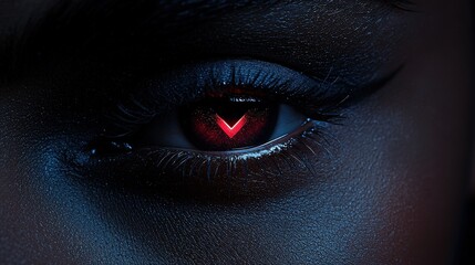 Closeup Eye, Dark Vision